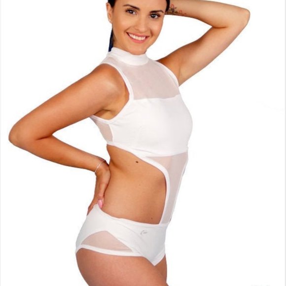 NWT Custom Dance Costume in Silver, size Medium - Picture 6 of 7